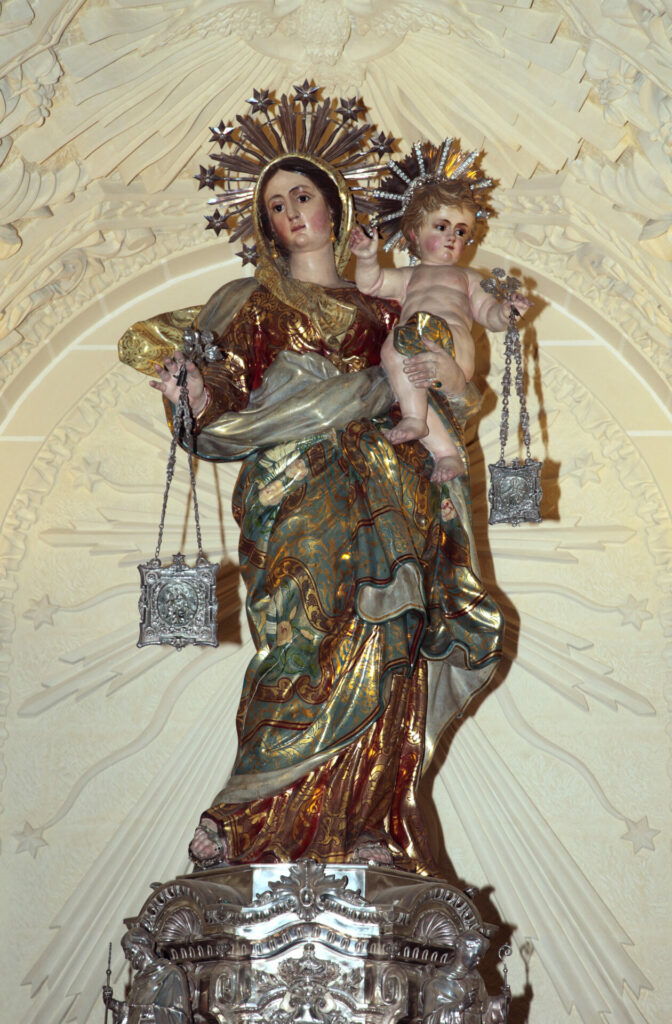 Statue de Notre-Dame du Mont Carmel à Malte
