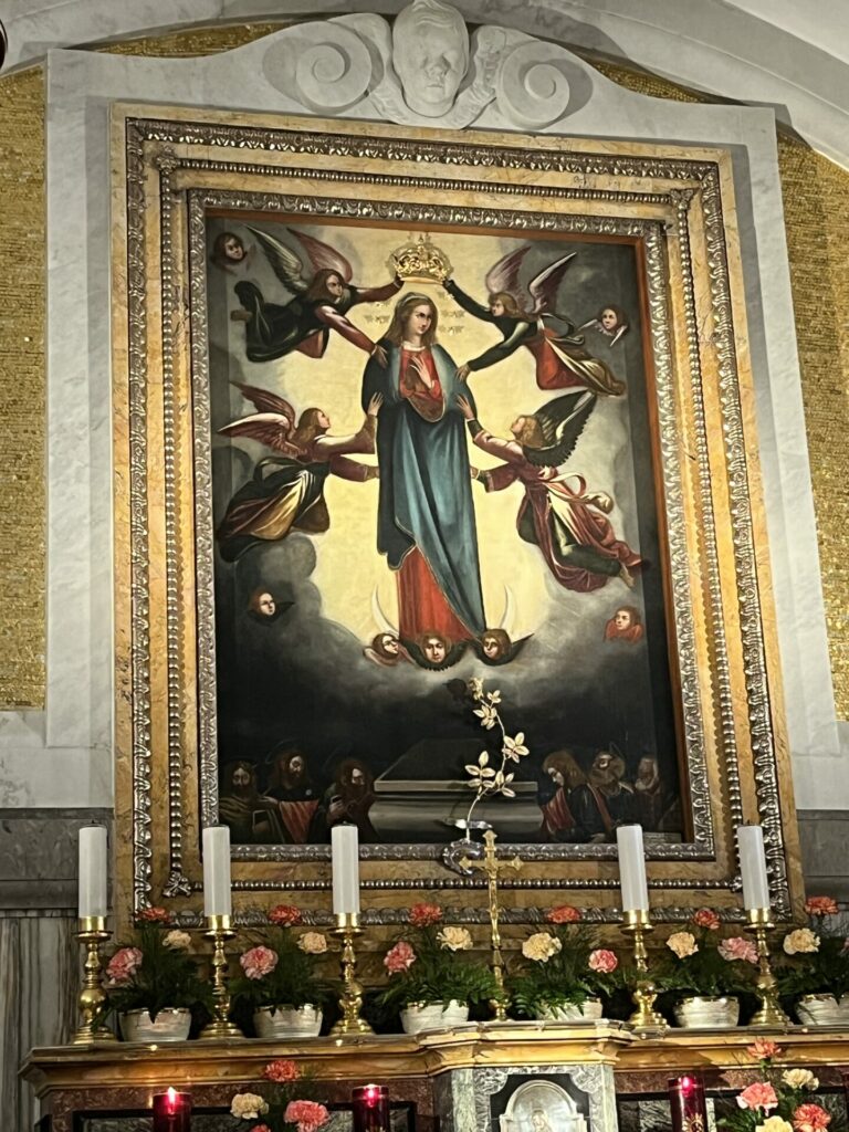 Tableau de Notre-Dame de Ta Pinu à Gozo (Malte)